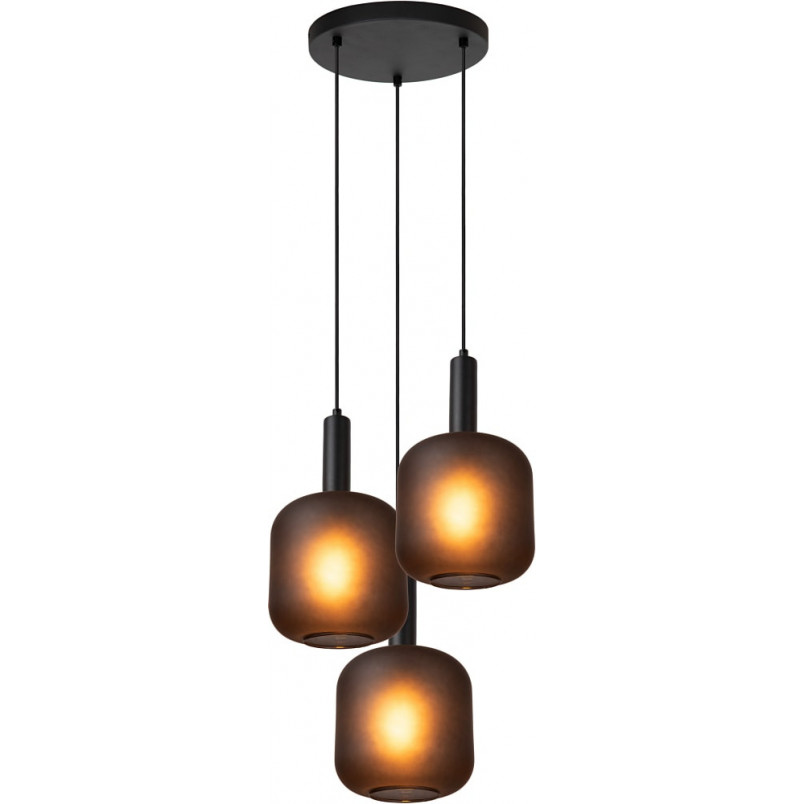 Lampa wisząca Eloise III czarna - Loftowa elegancja | Lucide