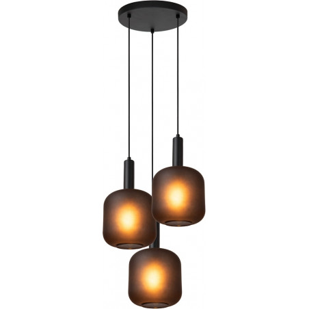 Lampa wisząca Eloise III czarna - Loftowa elegancja | Lucide