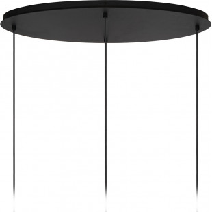 Lampa wisząca Eloise IV | Loftowa lampa szklana czarna - Lucide