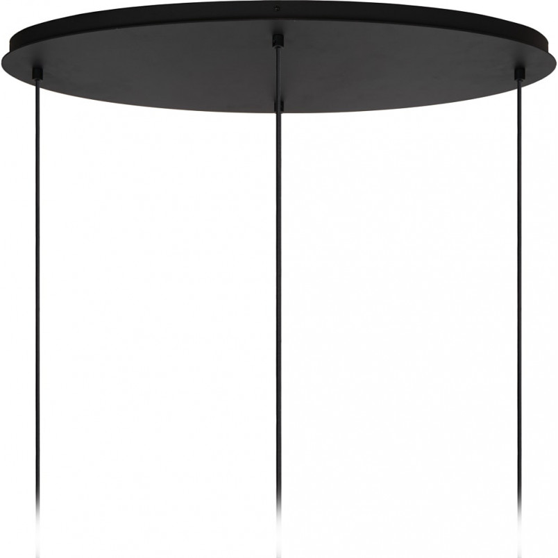 Lampa wisząca Eloise IV | Loftowa lampa szklana czarna - Lucide