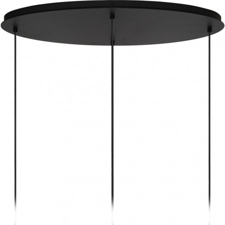 Lampa wisząca Eloise IV | Loftowa lampa szklana czarna - Lucide