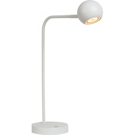 Lampa biurkowa Comet LED biała | Lucide - Oświetlenie