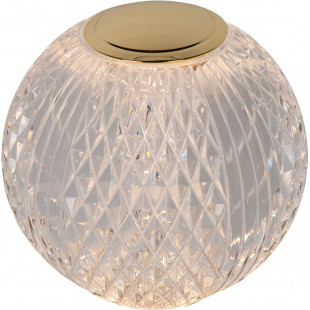 Lampa glamour na komodę ściemniana Cintra LED 9cm 2700K przezroczysta Lucide
