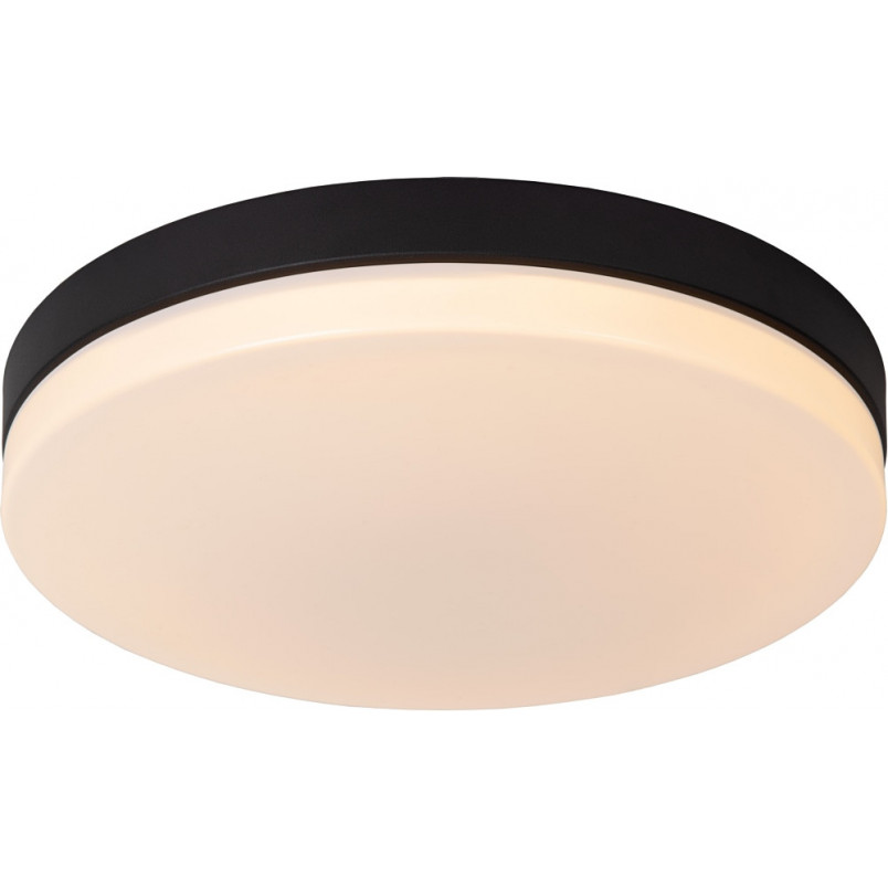 Plafon LED do łazienki Lucide Biskit | Czarny, czujnik ruchu
