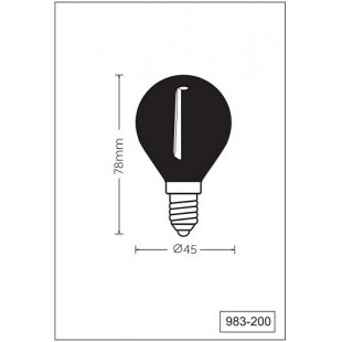 Żarówka dekoracyjna Trio Tropfen E14 LED - Ciepłe światło