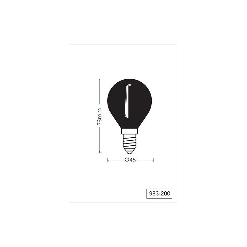 Żarówka dekoracyjna Trio Tropfen E14 LED - Ciepłe światło
