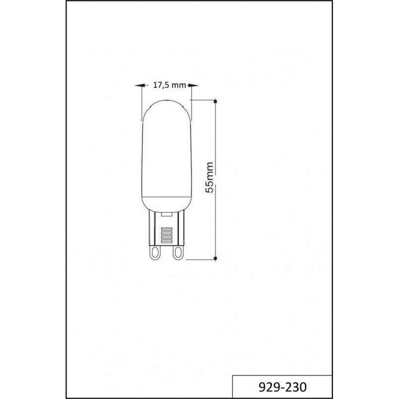 Żarówka LED G9 ściemniana Trio Stif | 3W, 300lm, 3000K