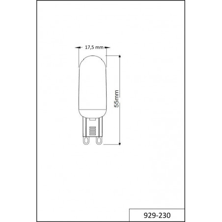 Żarówka LED G9 ściemniana Trio Stif | 3W, 300lm, 3000K