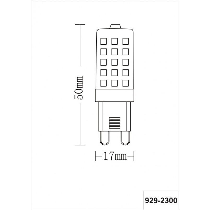 Żarówka LED G9 ściemniana Trio Stif - 3W, 300lm, Ciepła