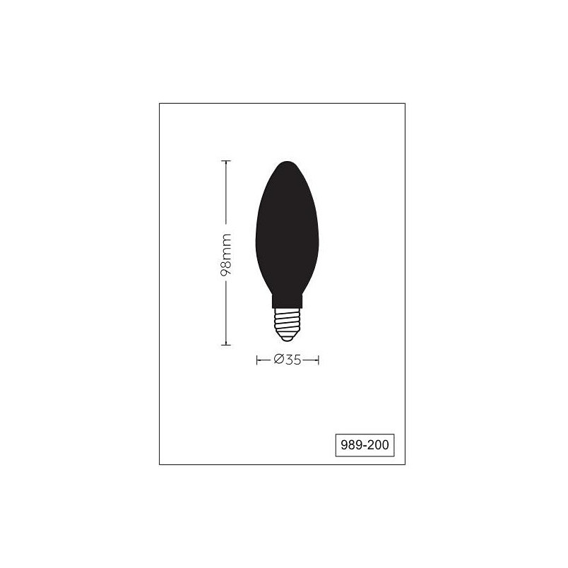 Żarówka LED E14 Trio Kerze | 2W, Ciepła Barwa