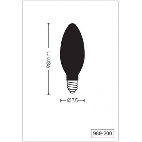 Żarówka LED E14 Trio Kerze | 2W, Ciepła Barwa