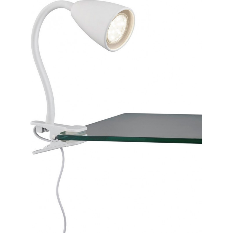 Lampa klips Trio Wanda biała - Regulowana, nowoczesna
