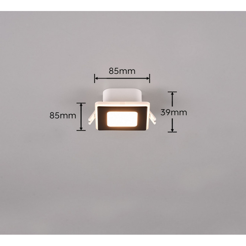 Lampa podtynkowa Trio Nimbus LED - Czarny mat | Downlight IP44