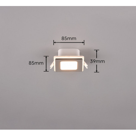 Lampa podtynkowa LED Trio Nimbus - Chrom | Downlight IP44