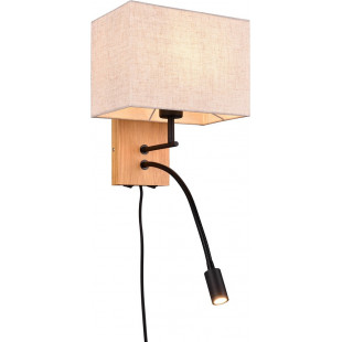 Kinkiet z lampką Trio Nilam Square | Skandynawski design