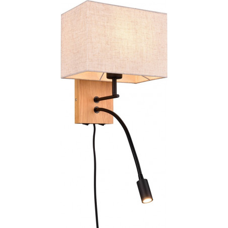 Kinkiet z lampką Trio Nilam Square | Skandynawski design