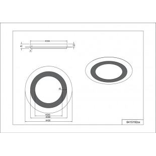 Plafon LED Morgan z pilotem | Trio - 45cm, Nikiel Mat