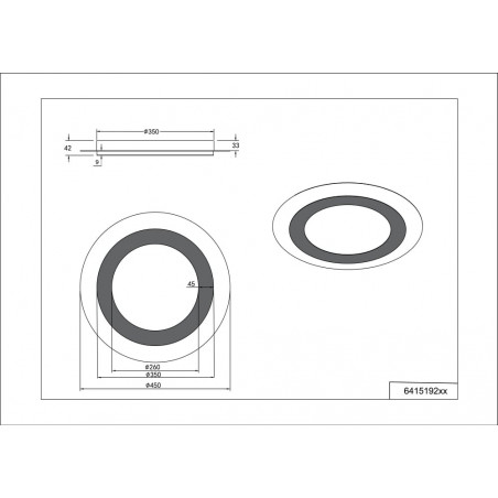 Plafon LED Morgan z pilotem | Trio - 45cm, Nikiel Mat
