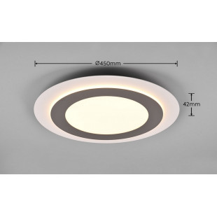 Plafon LED Morgan z pilotem | Trio - 45cm, Nikiel Mat