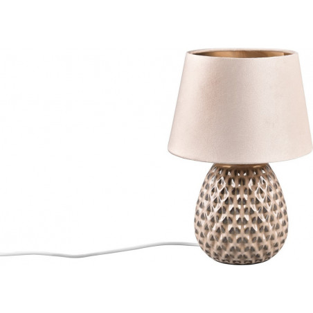 Lampka nocna ceramiczna Ariana beżowa | Reality