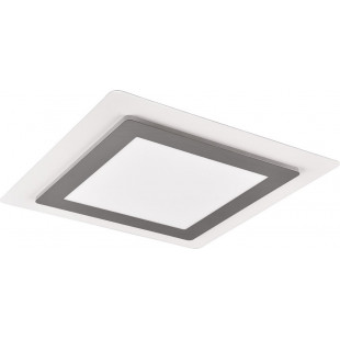 Plafon kwadratowy z pilotem sterowania Morgan LED 45x45cm nikiel matowy Trio