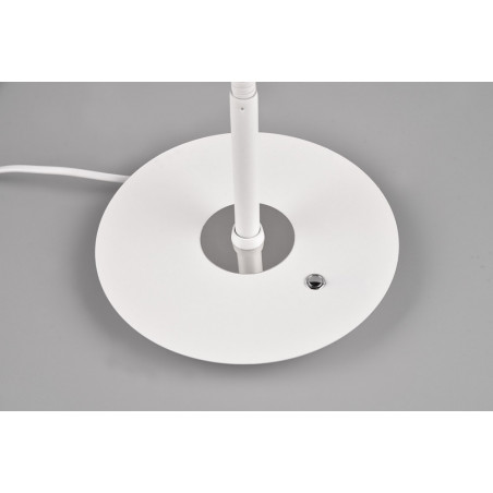 Lampa biurkowa Monza biała Trio | Ściemniacz LED