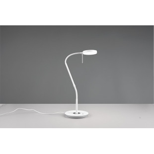 Lampa biurkowa Monza biała Trio | Ściemniacz LED