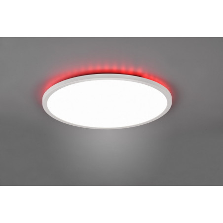 Plafon LED Aureo - ściemnianie i RGB z pilotem | Reality