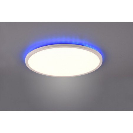 Plafon LED Aureo - ściemnianie i RGB z pilotem | Reality