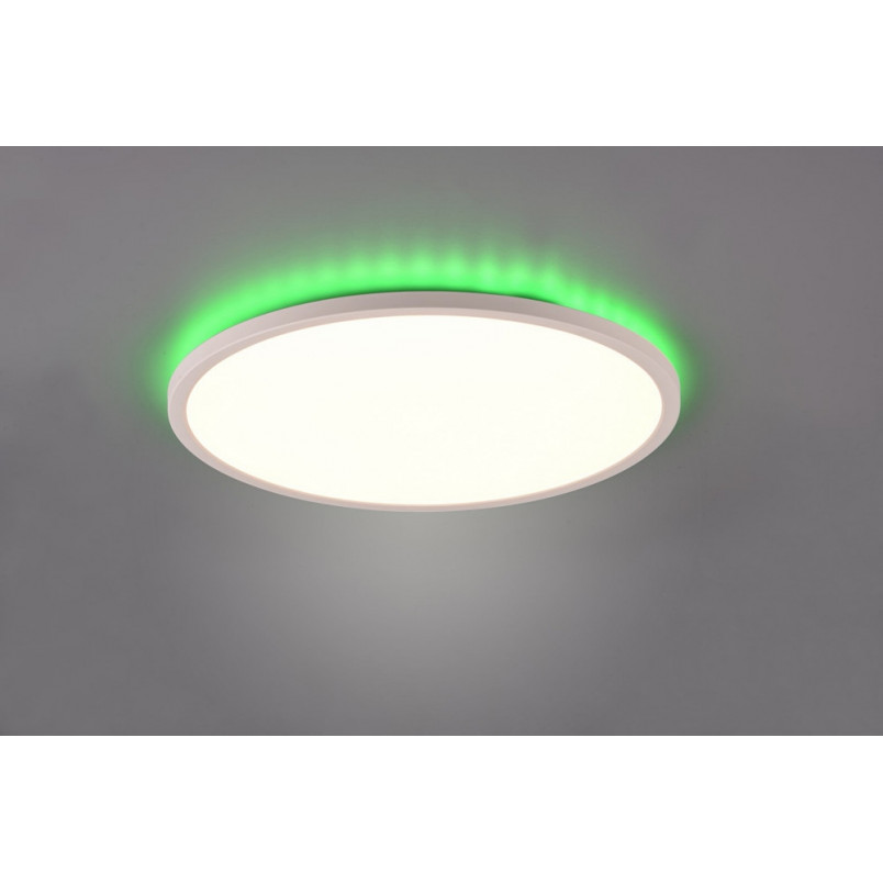 Plafon LED Aureo - ściemnianie i RGB z pilotem | Reality