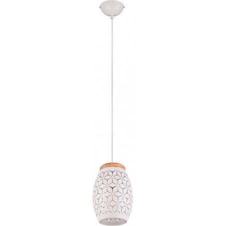Lampa wisząca ażurowa Bidar biała | Reality - Skandynawski Design