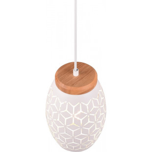 Lampa wisząca ażurowa Bidar biała | Reality - Skandynawski Design