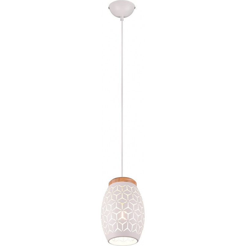Lampa wisząca ażurowa Bidar biała | Reality - Skandynawski Design