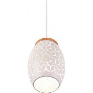 Lampa wisząca ażurowa Bidar biała | Reality - Skandynawski Design