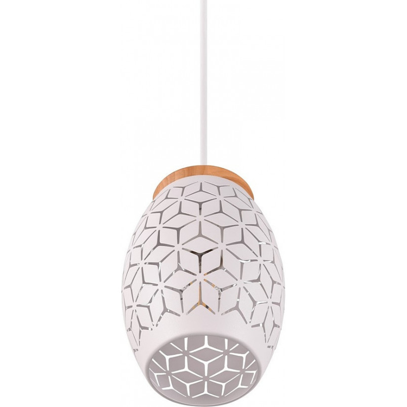 Lampa wisząca ażurowa Bidar biała | Reality - Skandynawski Design