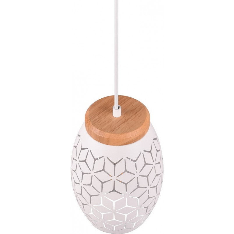 Lampa wisząca ażurowa Bidar biała | Reality - Skandynawski Design