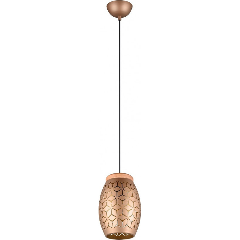 Lampa wisząca Bidar - ażurowy design, brąz, Reality | Sklep z lampami