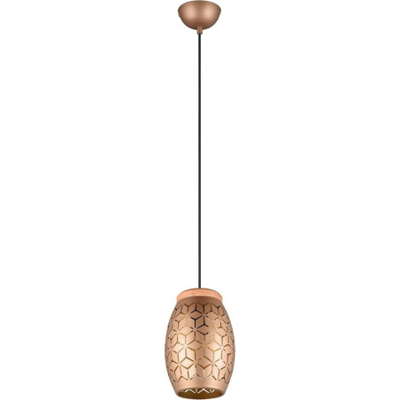 Lampa wisząca Bidar - ażurowy design, brąz, Reality | Sklep z lampami