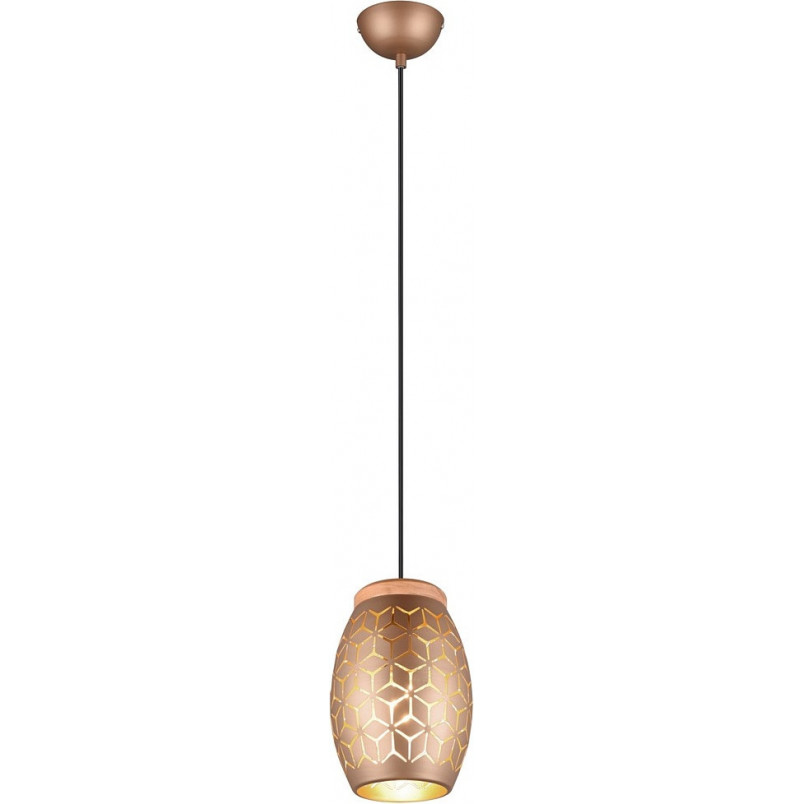 Lampa wisząca Bidar - ażurowy design, brąz, Reality | Sklep z lampami