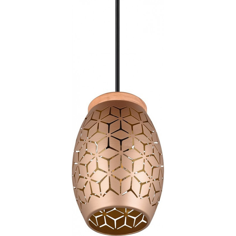 Lampa wisząca Bidar - ażurowy design, brąz, Reality | Sklep z lampami