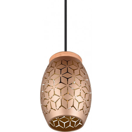 Lampa wisząca Bidar - ażurowy design, brąz, Reality | Sklep z lampami