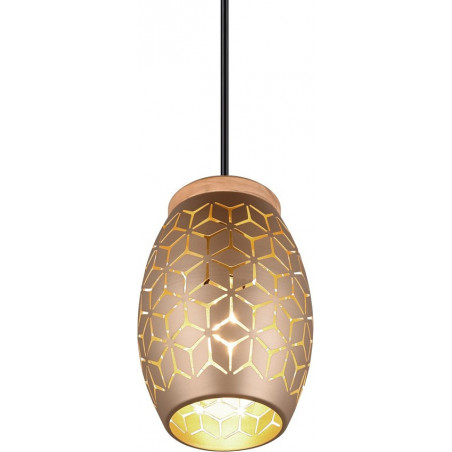 Lampa wisząca Bidar - ażurowy design, brąz, Reality | Sklep z lampami