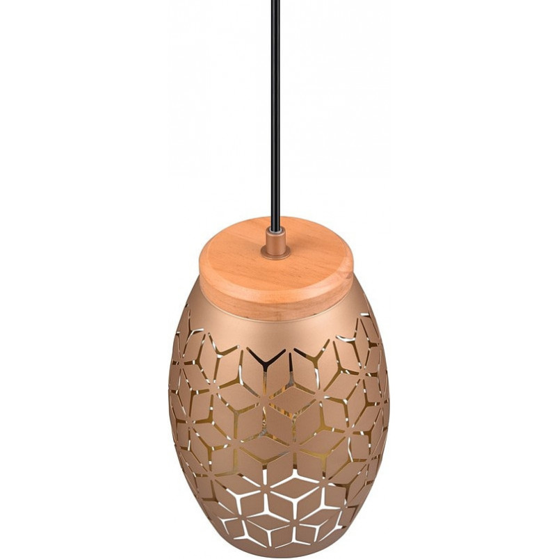 Lampa wisząca Bidar - ażurowy design, brąz, Reality | Sklep z lampami