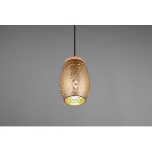 Lampa wisząca Bidar - ażurowy design, brąz, Reality | Sklep z lampami