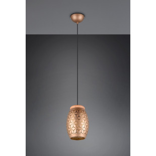 Lampa wisząca Bidar - ażurowy design, brąz, Reality | Sklep z lampami