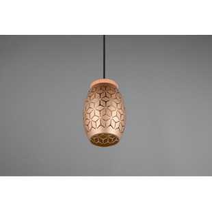 Lampa wisząca Bidar - ażurowy design, brąz, Reality | Sklep z lampami