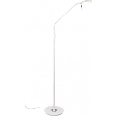 Lampa podłogowa LED Monza - Regulowana, Biały Mat | Trio
