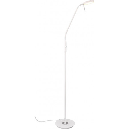 Lampa podłogowa LED Monza - Regulowana, Biały Mat | Trio