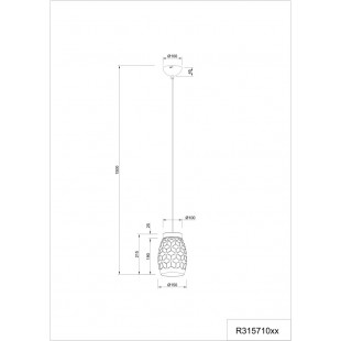 Lampa wisząca Bidar - ażurowy design, brąz, Reality | Sklep z lampami