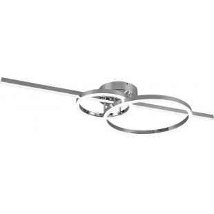 Plafon nowoczesny z pilotem sterowania Montilla LED 100x40cm chromowany Trio